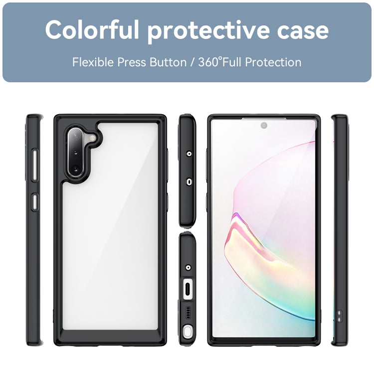 Para Samsung Galaxy Note10 Colorful Series Acrylic + TPU Phone Case (Negro)