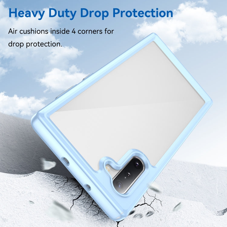 Para Samsung Galaxy Note10 Colorful Series Acrylic + TPU Phone Case (Azul)