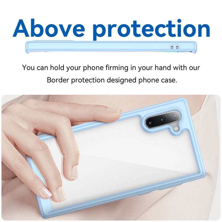 Para Samsung Galaxy Note10 Colorful Series Acrylic + TPU Phone Case (Azul)