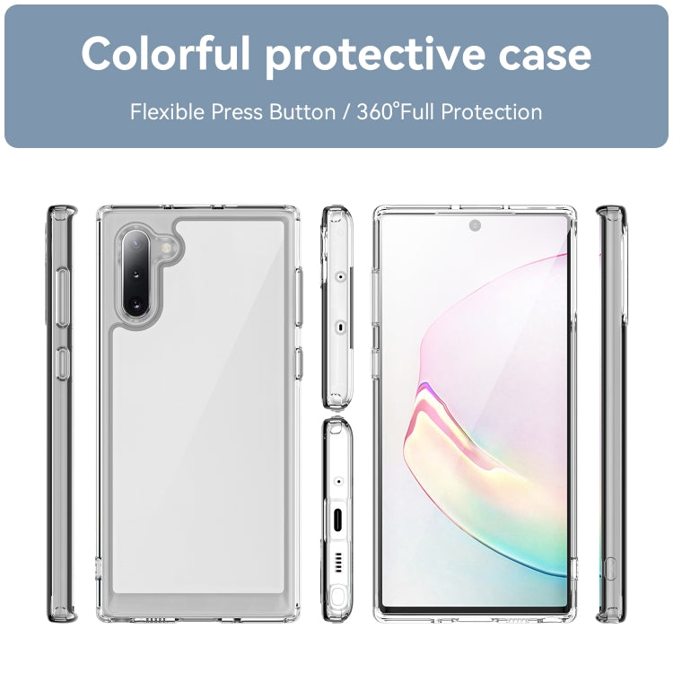 Para Samsung Galaxy Note10 Colorful Series Acrylic + TPU Phone Case (Transparente)