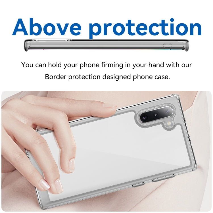 Para Samsung Galaxy Note10 Colorful Series Acrylic + TPU Phone Case (Transparente)