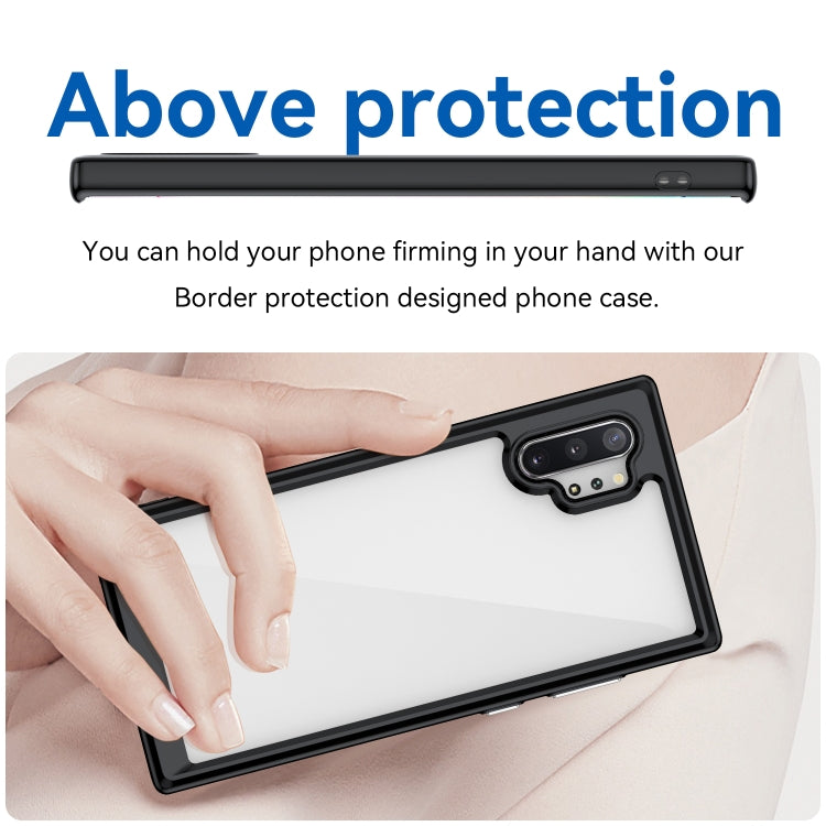Para Samsung Galaxy Note10+ Colorful Series Acrylic + TPU Phone Case (Negro)