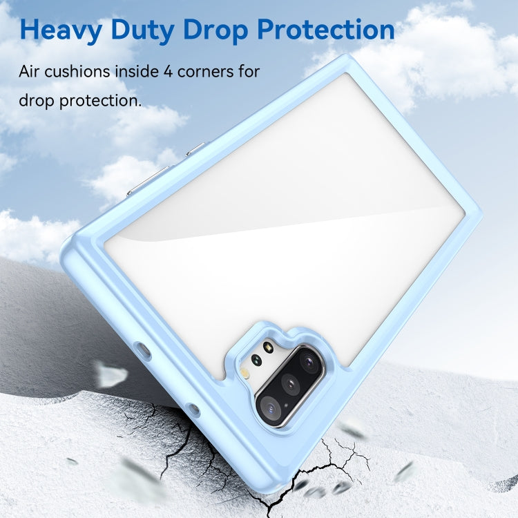 Para Samsung Galaxy Note10+ Colorful Series Acrylic + TPU Phone Case (Azul)