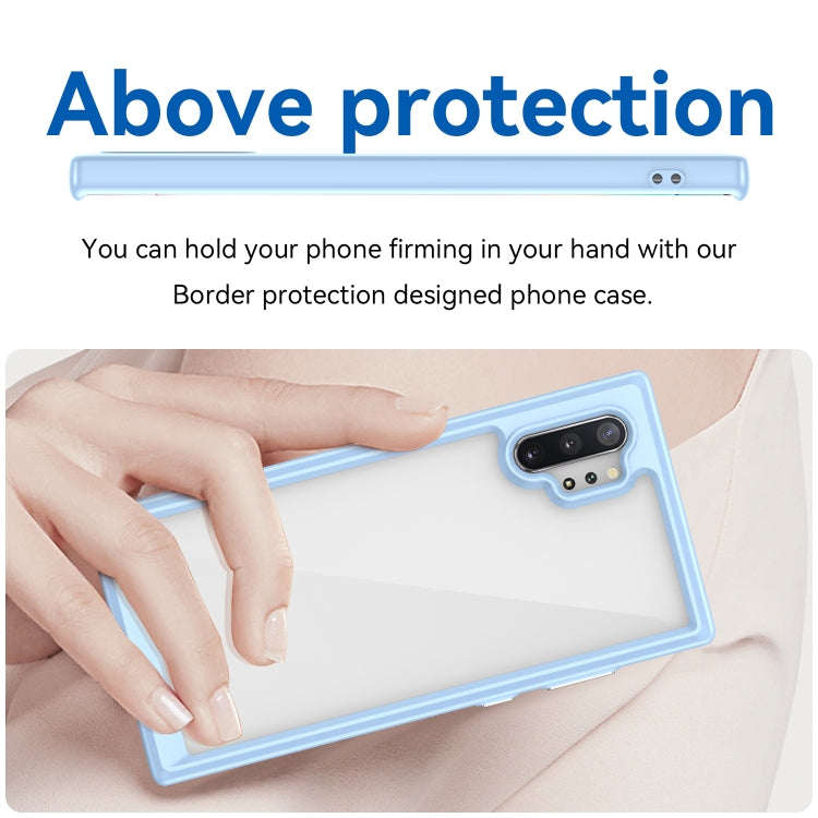 Para Samsung Galaxy Note10+ Colorful Series Acrylic + TPU Phone Case (Azul)