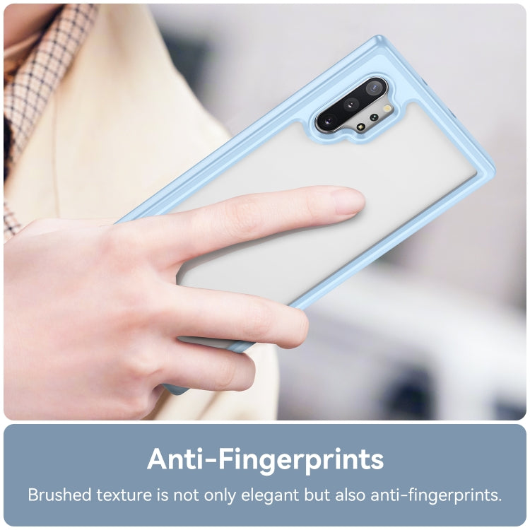 Para Samsung Galaxy Note10+ Colorful Series Acrylic + TPU Phone Case (Azul)