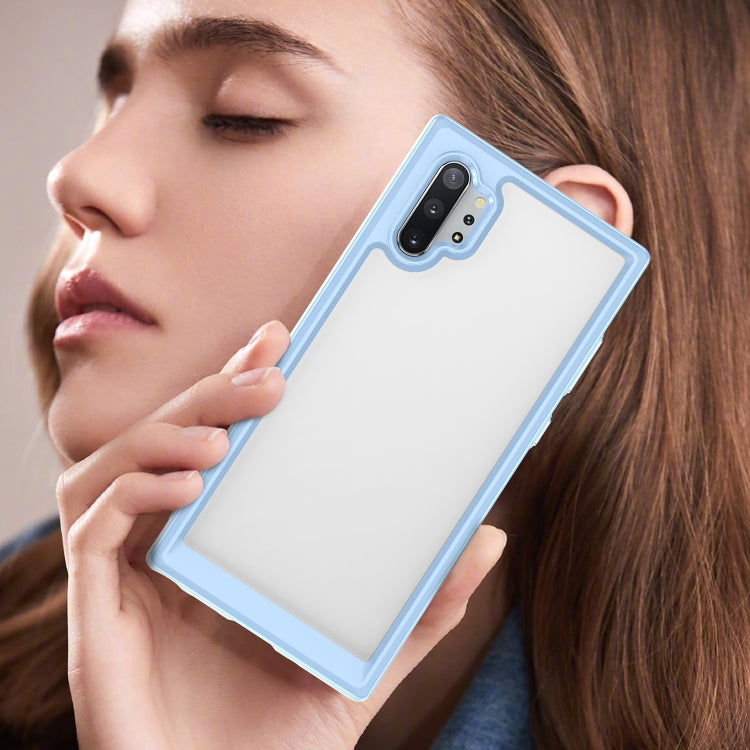 Para Samsung Galaxy Note10+ Colorful Series Acrylic + TPU Phone Case (Azul)