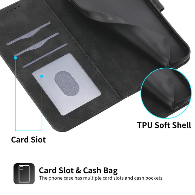 Funda híbrida de TPU y cuero sintético Dierfeng Dream Line para Huawei nova 14 Ultra (negra)