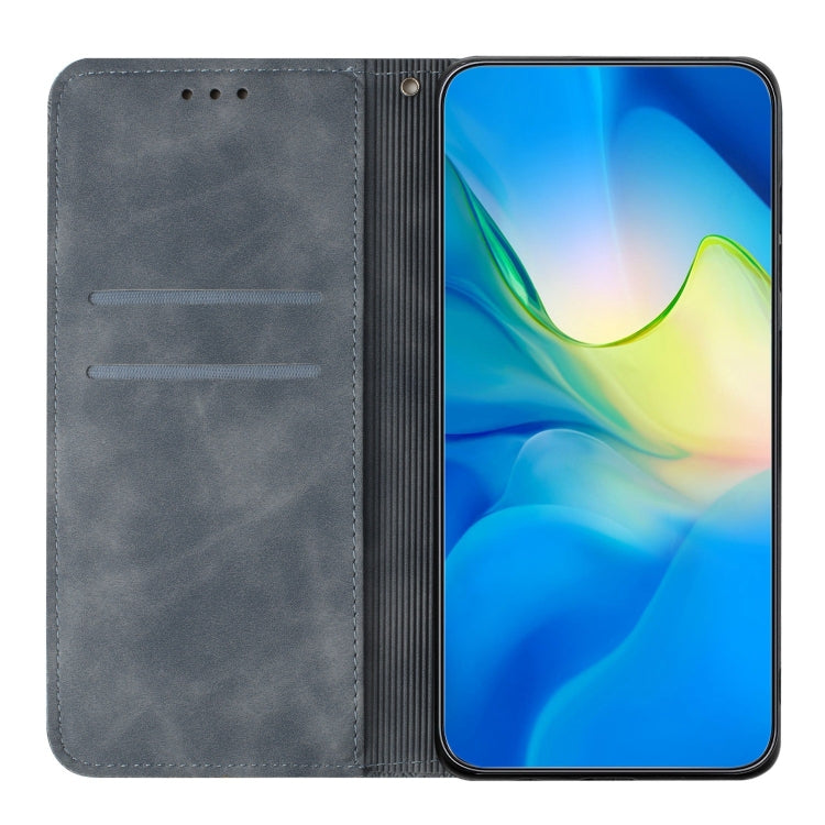 Estuche de Teléfono Samsung Galaxy A33 Cuero Adsorción En Relieve Étnico (Gris)