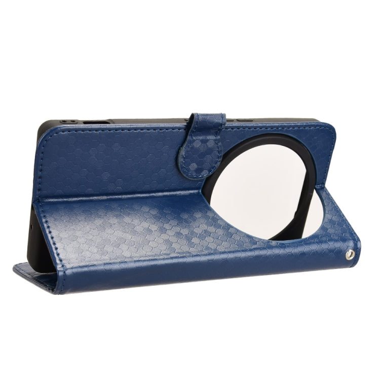 Funda de Cuero Textura de Puntos Panal para Sharp Aquos R9 Pro Sh-54E (Azul)