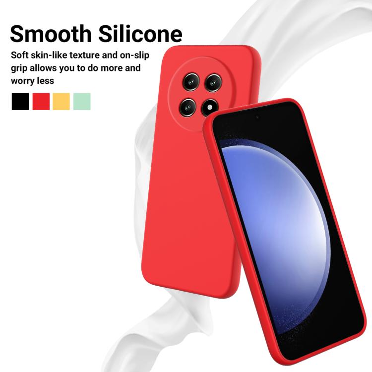 Funda de Silicona Líquida a Prueba de Golpes para Realme 14 Pro Lite (Color Rojo)