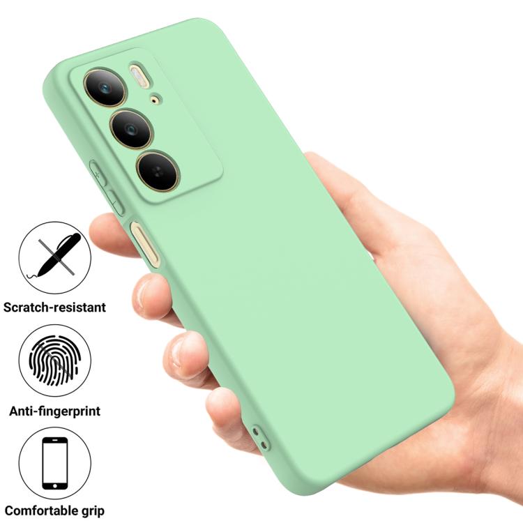 Funda de Silicona Líquida a Prueba de Golpes para Realme C75X (Verde)