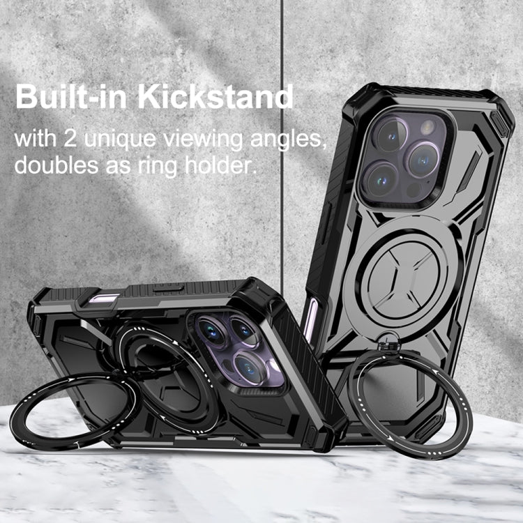 Funda para Teléfono Armor Series para iPhone 16 Pro con Soporte (Negra)