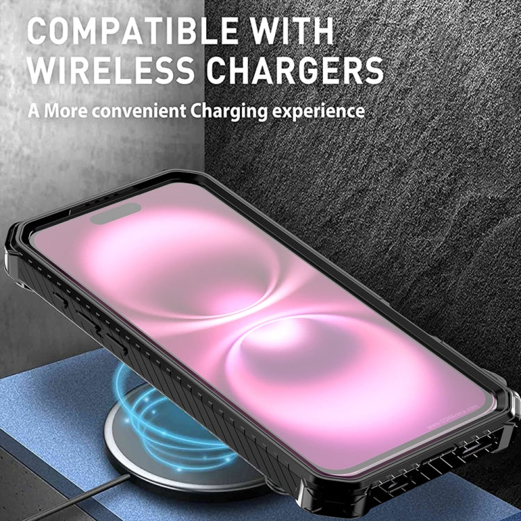 Funda para Teléfono Armor Series iPhone 16 Plus con Soporte (Azul)