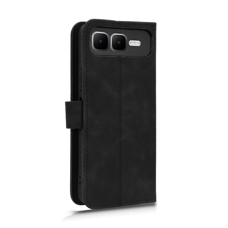 Funda de cuero con tapa magnética para Infinix Smart 10 Plus 4G (negro)