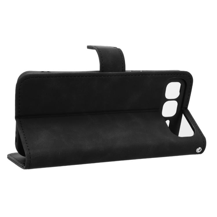 Funda de cuero con tapa magnética para Infinix Smart 10 Plus 4G (negro)