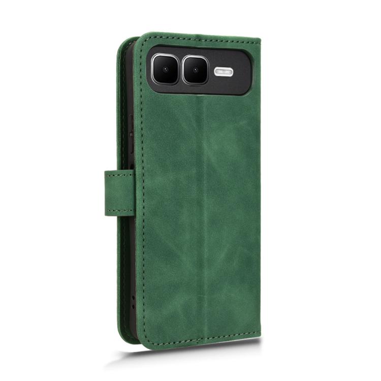 Funda de cuero con tapa magnética para Infinix Smart 10 Plus 4G (verde)