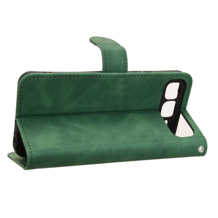 Funda de cuero con tapa magnética para Infinix Smart 10 Plus 4G (verde)