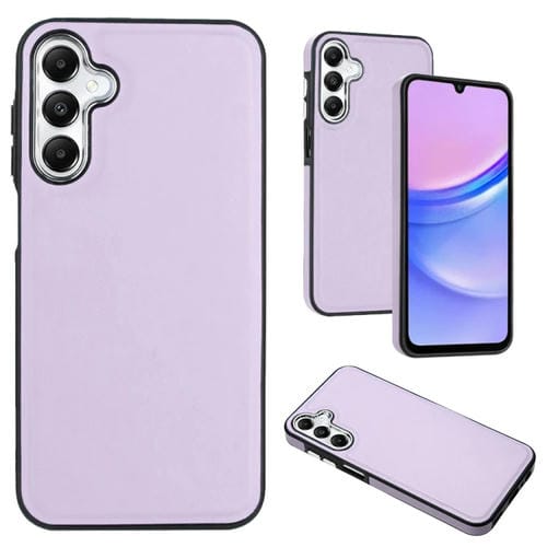 Funda para Teléfono Samsung Galaxy A15 Textura de Cuero Cobertura Total (Púrpura)