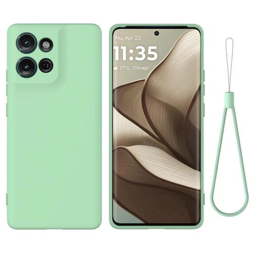 Funda de Silicona Líquida Motorola Moto G Play 2025 a Prueba de Golpes (Verde)