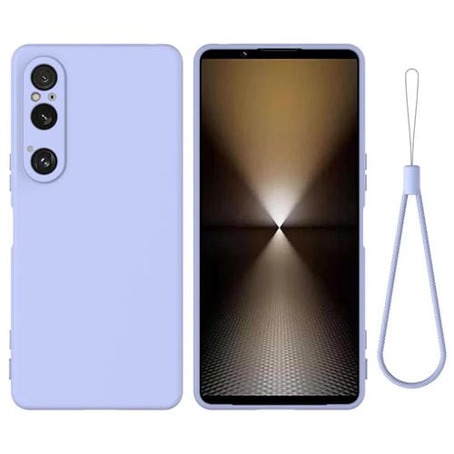 Funda de Silicona Líquida para Sony Xperia 1 Vi a Prueba de Golpes (Morado)