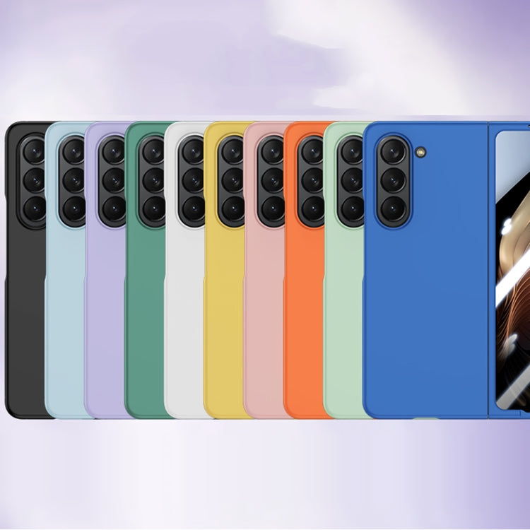 Para Samsung Galaxy Z Fold5 PC integrada Skin Feel Funda para teléfono a prueba de golpes (Azul cielo)