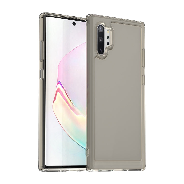 Para Samsung Galaxy Note10+ Candy Series TPU Phone Case (Gris transparente)