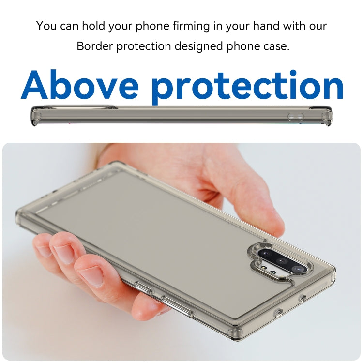Para Samsung Galaxy Note10+ 5G Candy Series TPU Phone Case (Gris transparente)