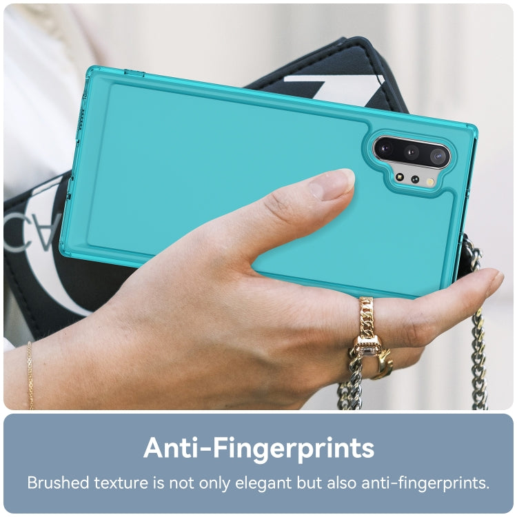 Para Samsung Galaxy Note10+ 5G Candy Series TPU Phone Case (Azul transparente)