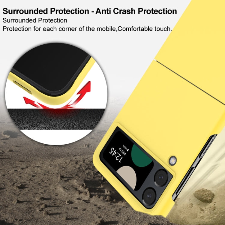 Para Samsung Galaxy Z Flip4 5G IMAK JS-2 Series Estuche colorido para PC (Amarillo)