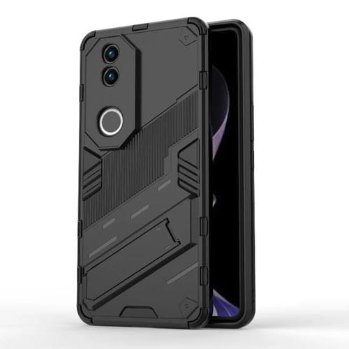 Funda 2 En 1 de PC + TPU con Soporte para Vivo V50 5G Global Punk Armor (Negra)