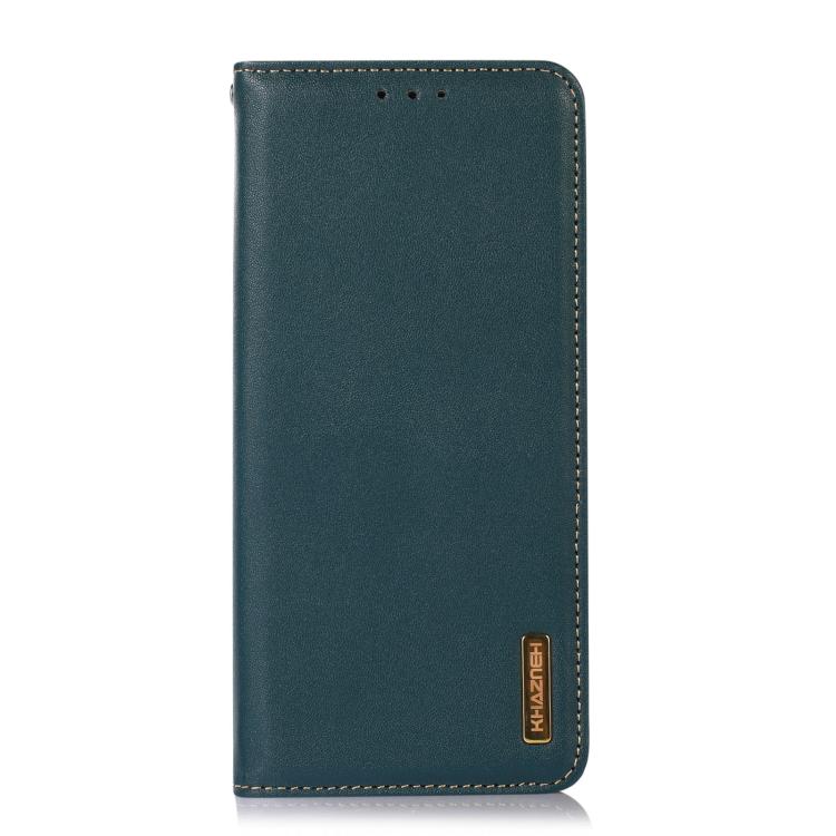 Funda para iPhone 16E Piel de Vaca con Capa Superior de Napa Khazneh (Verde)