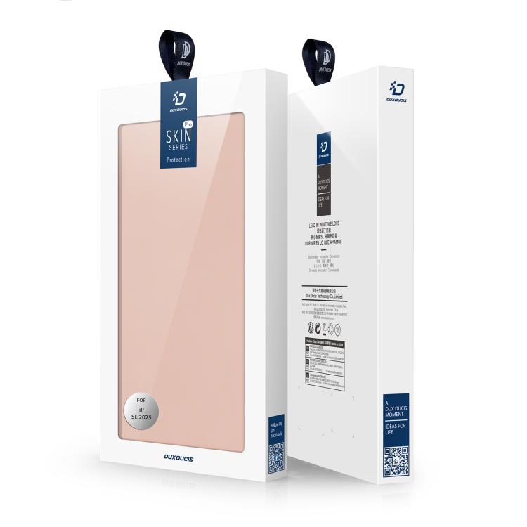 Funda de Cuero con Tapa Dux Ducis Skin Pro Series para iPhone 16E (Oro Rosa)
