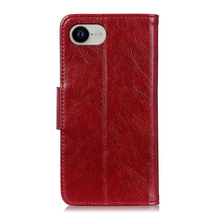 Funda para iPhone 16E Piel Textura Nappa (Roja)