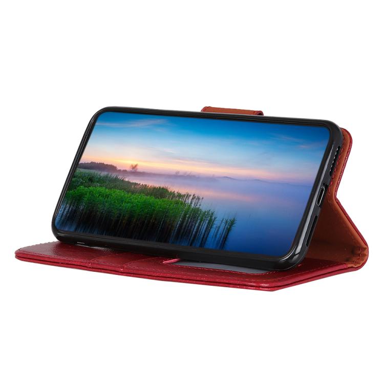 Funda para iPhone 16E Piel Textura Nappa (Roja)