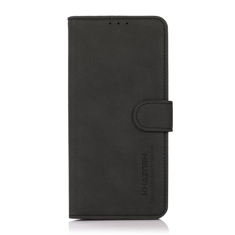 Funda de Cuero Khazneh para iPhone 16E Textura Mate (Negra)