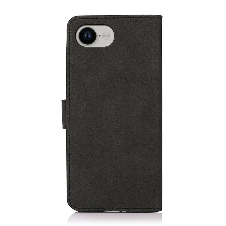 Funda de Cuero Khazneh para iPhone 16E Textura Mate (Negra)