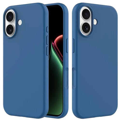 Funda de silicona de color sólido para iPhone 17 (azul cobalto)