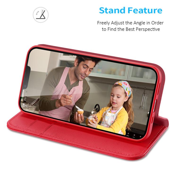 Funda para iPhone 16E Dux Ducis Hivo Series Piel de Vaca PU TPU con Tapa (Roja)