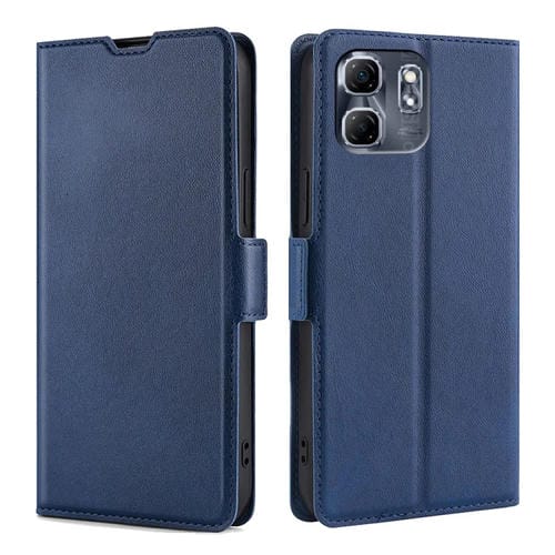Funda de Cuero con Tapa Horizontal y Hebilla Lateral para Infinix Hot 50I 4G (Azul)