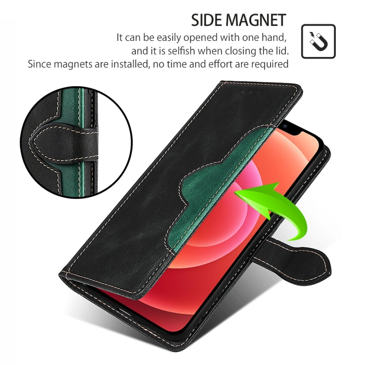 Funda de Cuero para Sharp Aquos R9 con Hebilla Magnética y Tacto Agradable (Negro)