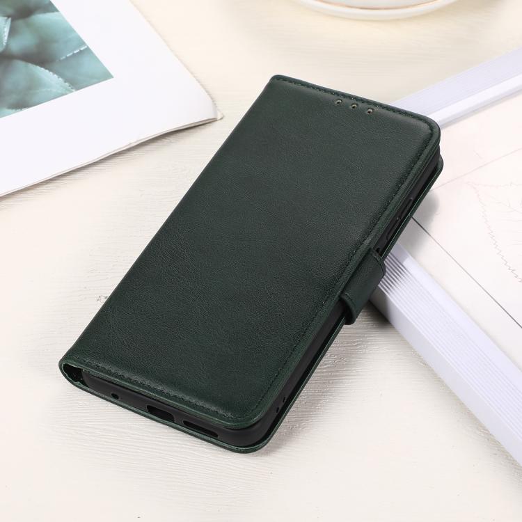 Funda de Cuero Textura de Vaca para OnePlus 13R Global (Verde)