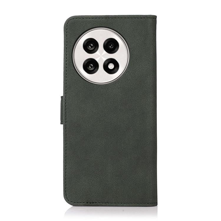 Funda de Cuero Khazneh para OnePlus 13R Global con Textura Mate (Verde)