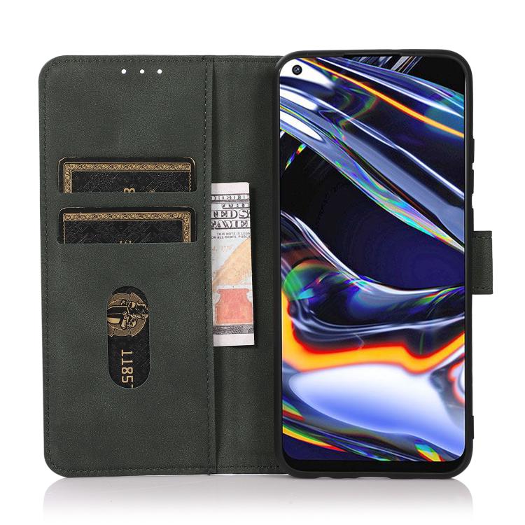 Funda de Cuero Khazneh para OnePlus 13R Global con Textura Mate (Verde)