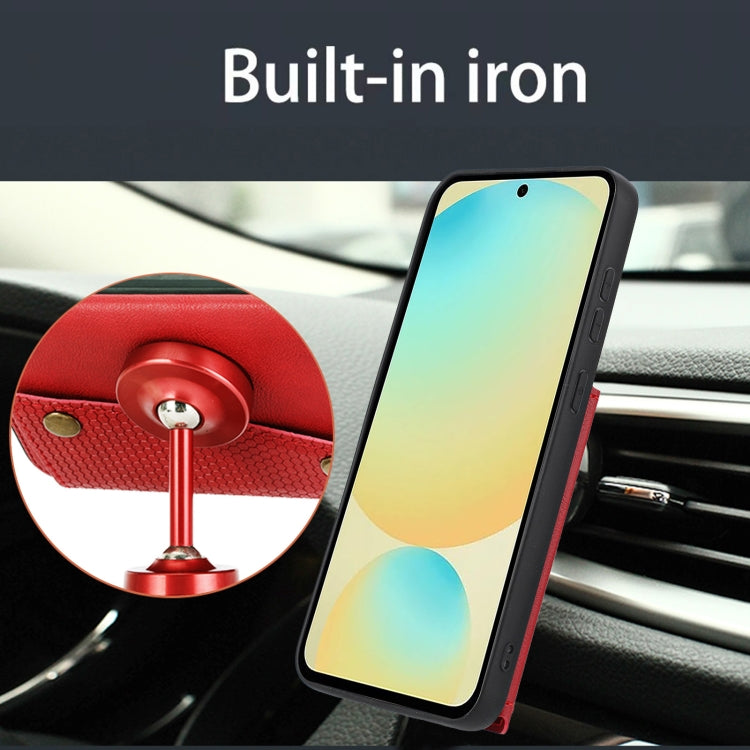 Funda Magnética Huawei Nova 13 Pro con Ranuras para Tarjetas y Doble Hebilla (Marrón)