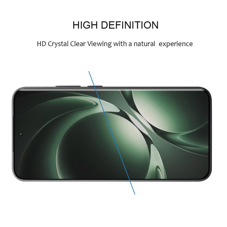 Película de vidrio templado con borde curvo 3D 9H HD para Redmi K80 Ultra (negro)