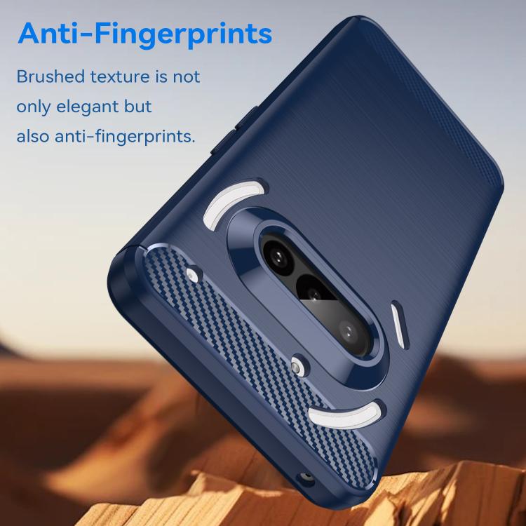 Funda TPU Fibra de Carbono para Teléfono 3A (Azul)