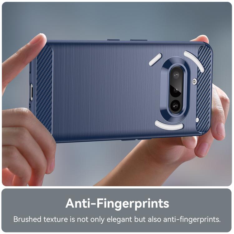Funda TPU Fibra de Carbono para Teléfono 3A (Azul)