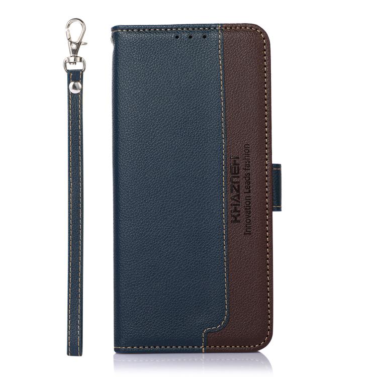 Funda de Cuero Khazneh Rfid para OnePlus Ace 5 Pro / Ace 5 / 13R (Azul)