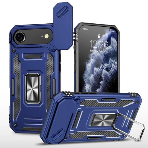 Funda protectora de PC y TPU para cámara Air Armor para iPhone 17 (azul marino)