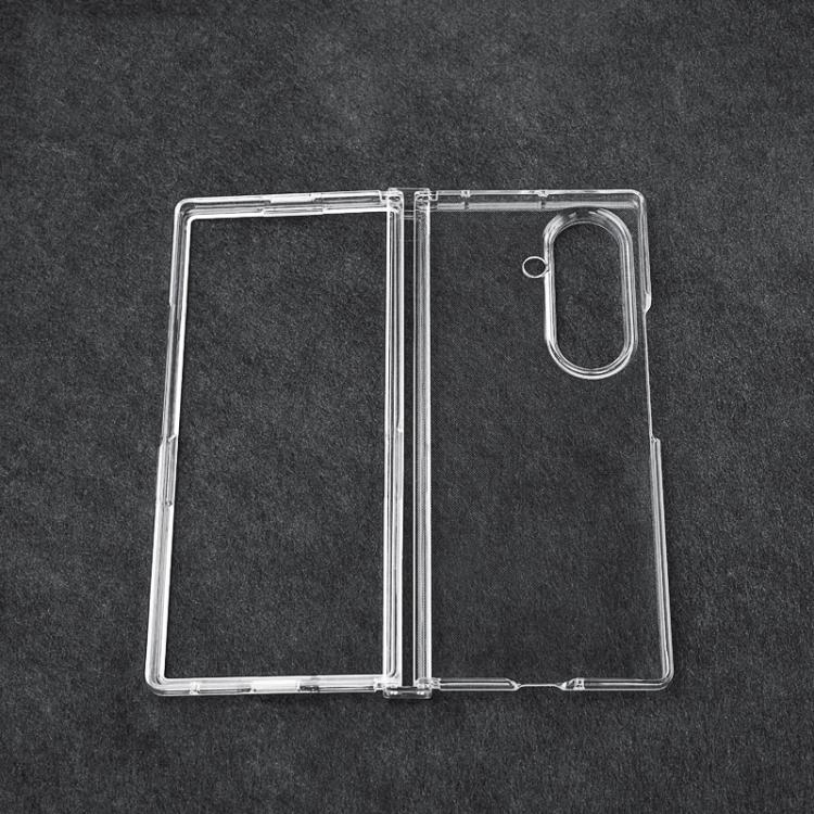 Funda protectora 3 en 1 para Samsung Galaxy Z Fold7, transparente, a prueba de golpes (transparente)